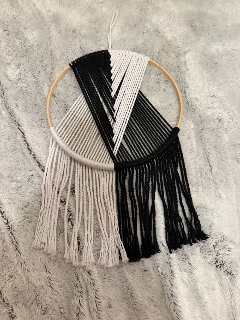 Target Black and White Macrame Wall Hanging